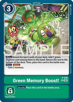 Green Memory Boost! (Reprint) P-038 SR