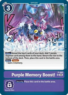 Purple Memory Boost! (Reprint) P-040 SR