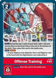 Offense Training (Reprint) P-103 P
