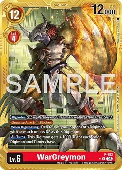 WarGreymon - P-182 (Gold Border) P-182 P