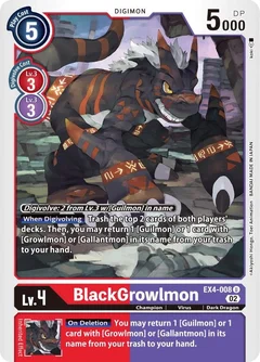 BlackGrowlmon EX4-008 U