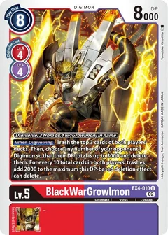 BlackWarGrowlmon EX4-010 U