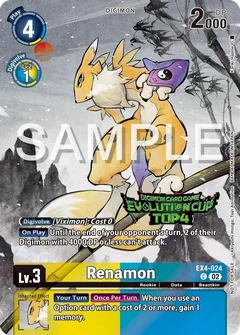 Renamon - EX4-024 (2024 Evolution Cup Top 4) EX4-024 C