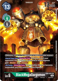 BlackMegaGargomon (Alternate Art) EX4-037 SR