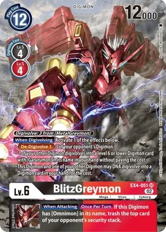 BlitzGreymon (Alternate Art) EX4-051 SR
