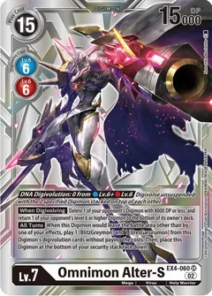 Omnimon Alter-S (Silver Alternate Art) EX4-060 SR