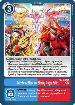 Adze Beast Blade and Shining Dragon Bullet EX4-066 U