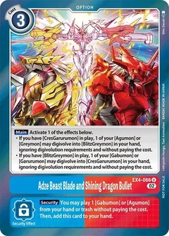 Adze Beast Blade and Shining Dragon Bullet (Alternate Art) EX4-066 U