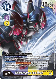 ShineGreymon: Ruin Mode EX4-074 SEC