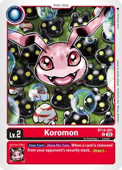 Koromon BT14-001 U