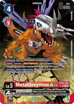 MetalGreymon ACE (English Exclusive Alternate Art) BT14-014 SR