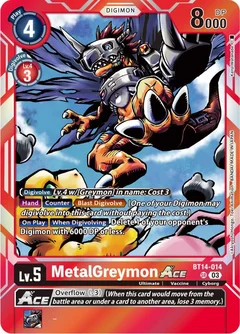 MetalGreymon ACE BT14-014 SR