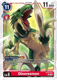 Dinorexmon BT14-017 U