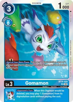 Gomamon BT14-020 SR
