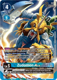 Zudomon ACE (English Exclusive Alternate Art) BT14-026 SR