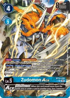 Zudomon ACE (Alternate Art) BT14-026 SR