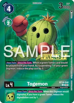 Togemon (2024 Regionals Finalist) BT14-046 U