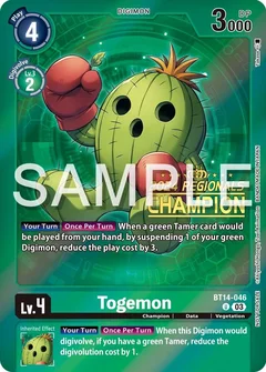 Togemon (2024 Regionals Champion) BT14-046 U