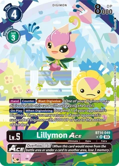 Lillymon ACE (English Exclusive Alternate Art) BT14-049 SR