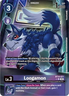 Loogamon (Alternate Art) BT14-071 SR