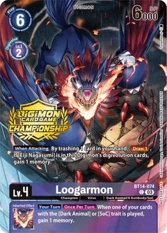 Loogarmon (Championship 2023 Tamers Pack) BT14-074 C