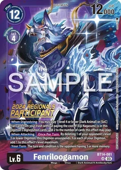 Fenriloogamon (2024 Regionals Participant) BT14-081 SR