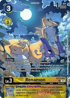 Renamon (Legend Pack 2024 Box Topper) BT17-031 C