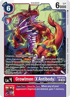 Growlmon (X Antibody) EX8-012 C
