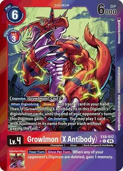 Growlmon (X Antibody) (Limited Foil) EX8-012 C