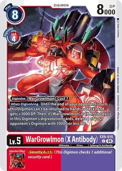 WarGrowlmon (X Antibody) EX8-015 C