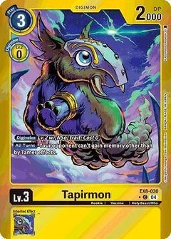 Tapirmon (Limited Foil) EX8-030 C