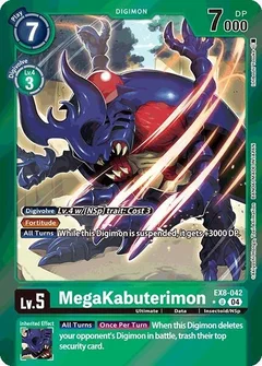 MegaKabuterimon (Limited Foil) EX8-042 U