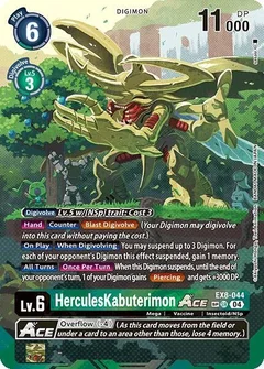 HerculesKabuterimon ACE (Textured) EX8-044 SR