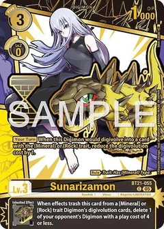 Sunarizamon (Rare Pull) BT21-055 C
