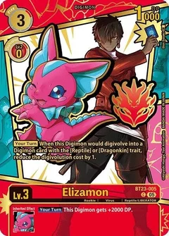 Elizamon (Rare Pull) BT23-005 C