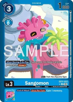 Sangomon (Limited Foil) EX11-013 U