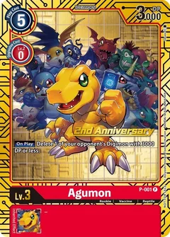 Agumon - P-001 (2nd Anniversary Card Set) P-001 P