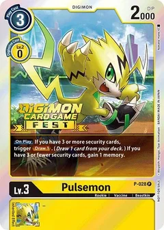 Pulsemon - P-028 (Digimon Card Game Fest 2022) P-028 P