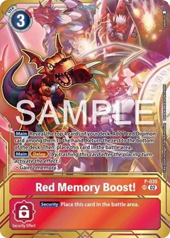 Red Memory Boost! - P-035 (Premium Card Collection - Memory Boost! Set) P-035 P