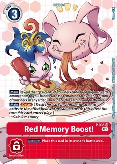 Red Memory Boost! - P-035 (Next Adventure Box Promotion Pack) P-035 SR
