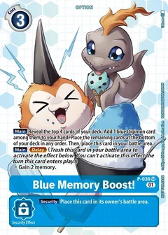 Blue Memory Boost! - P-036 (Next Adventure Box Promotion Pack) P-036 SR