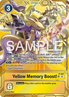 Yellow Memory Boost! - P-037 (Premium Card Collection - Memory Boost! Set) P-037 P