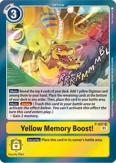 Yellow Memory Boost! P-037 SR