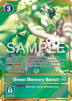 Green Memory Boost! - P-038 (Premium Card Collection - Memory Boost! Set) P-038 P