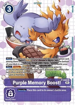 Purple Memory Boost! - P-040 (Next Adventure Box Promotion Pack) P-040 P