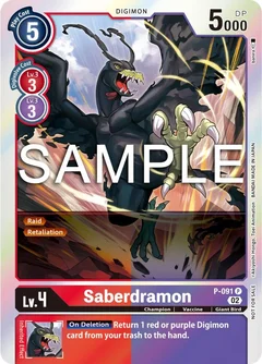 Saberdramon - P-091 (3rd Anniversary Update Pack) P-091 P