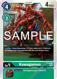Kuwagamon - P-100 (Limited Card Pack Ver.2) P-100 P