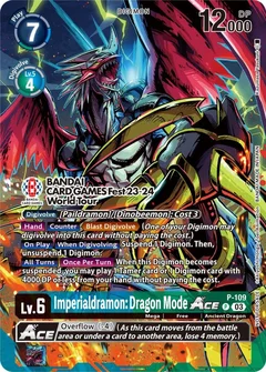 Imperialdramon: Dragon Mode ACE - P-109 (BANDAI Card Games Fest 23-24 World Tour) P-109 P