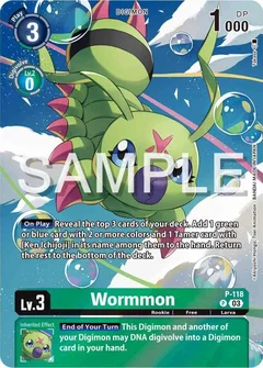 Wormmon - P-118 (Digimon Adventure 02: The Beginning Set) P-118 P