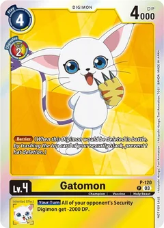 Gatomon - P-120 (Tamer Party Pack -The Beginning- Ver. 2.0) P-120 P